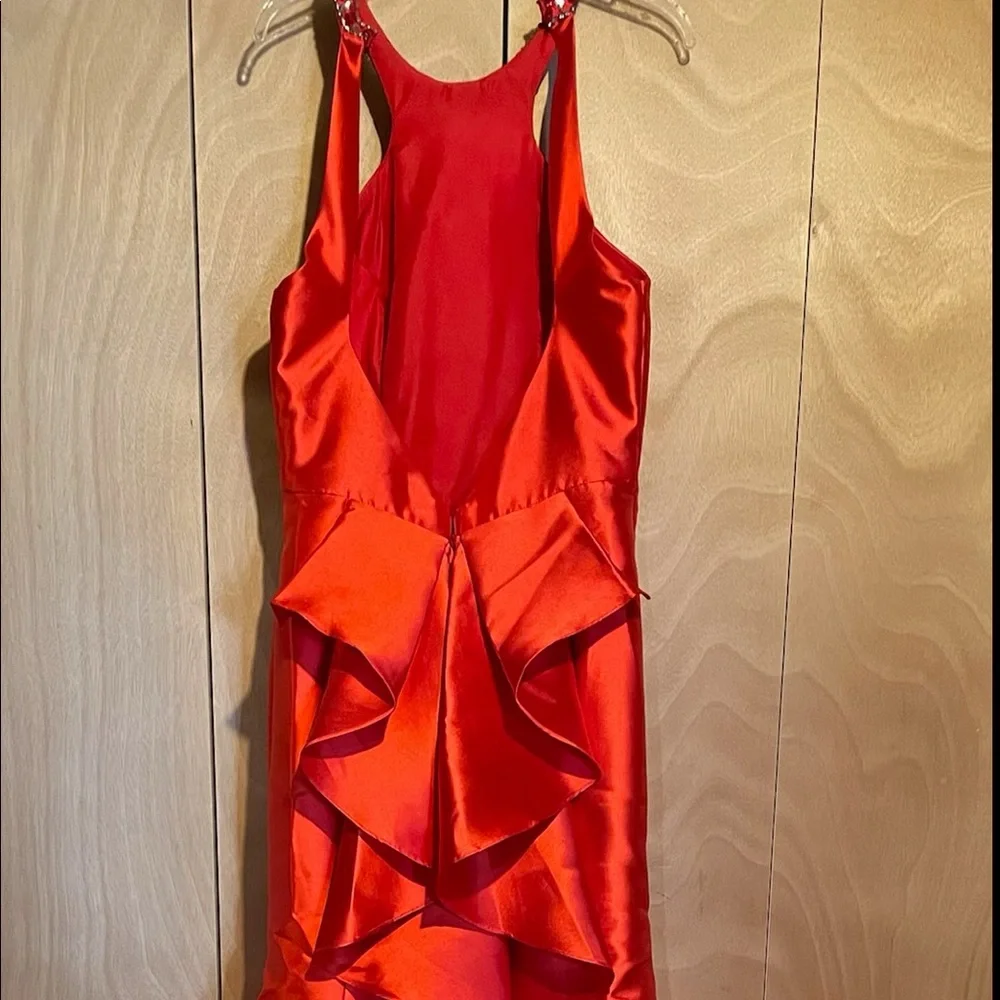 Mermaid Ruffles Halter Sleeveless Sweep/Brush Train Dresses - Picture 2 of 3